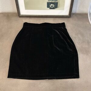 Vivienne Tam Vintage Velvet High Waisted Miniskirt